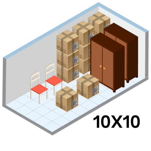 10x10 storage stall at 1314 mini storage